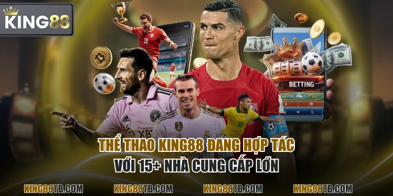 Thể Thao KING88 đang hợp tác với 15+ nhà cung cấp lớn